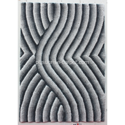 Mikrofibra Shaggy 3D Carpet Rug